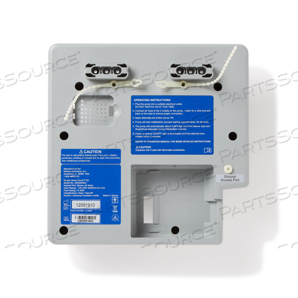 FULLY ASSEMBLED REAR CASE FOR HEMO-FORCE SEQUENTIAL MDS600SQ by Medline Industries, Inc.