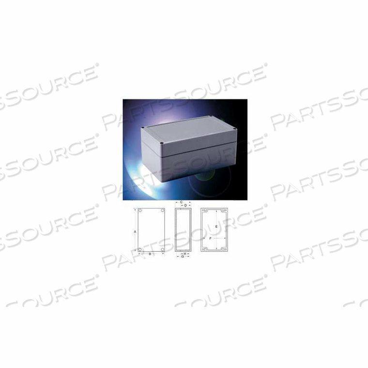 PNR-2608 NEMA 4X-PNR SERIES BOX 7.87" L X 5.91" W X 2.95" H LIGHT GRAY BODY AND COVER-MIN QTY 4 