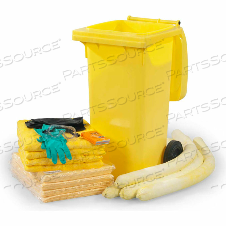 30 GALLON HAZMAT WHEELED DASH SPILL KIT by Evolution Sorbent Product
