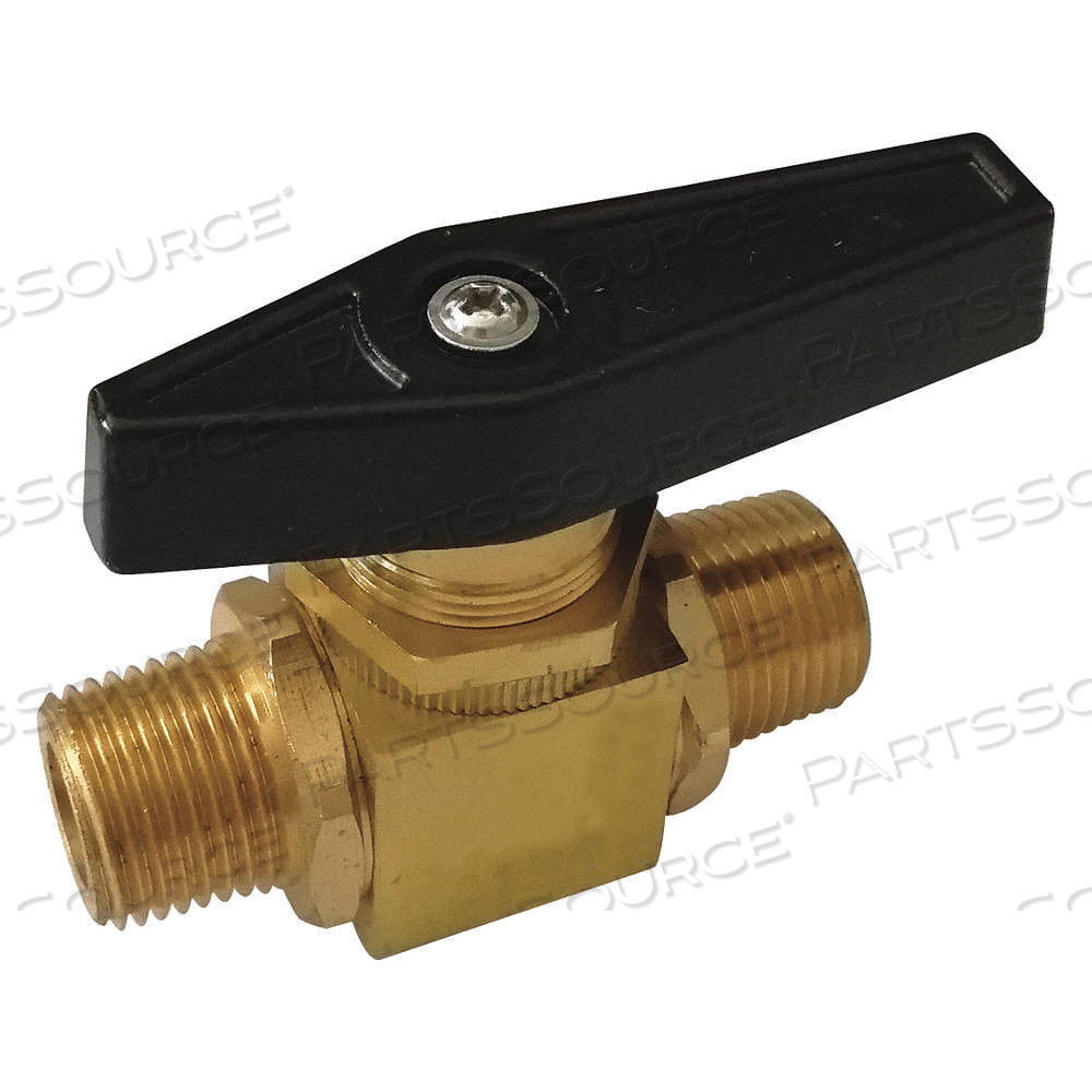 MANUAL TWO-WAY BALL VALVE, 1/4 IN, BRASS, STRAIGHT, MNPT X MNPT, STD PORT BALL PORT by Approved Vendor MANUAL TWO-WAY BALL VALVE, 1/4 IN, BRASS, STRAIGHT, MNPT X MNPT, STD PORT BALL PORT by Approved Vendor