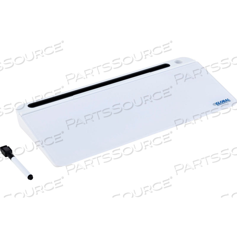DESKTOP GLASS DRY ERASE PAD, 18" X 4" by Approved Vendor