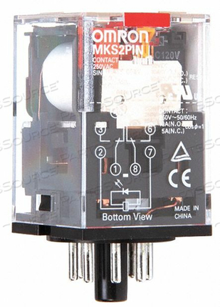 H7946 GEN PURPOSE RELAY 8 PIN OCTAL 120VAC by Omron - Electronic Division