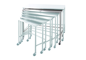 NESTED TABLE 44"W X 40"H X 22"D by Blickman NESTED TABLE 44"W X 40"H X 22"D by Blickman