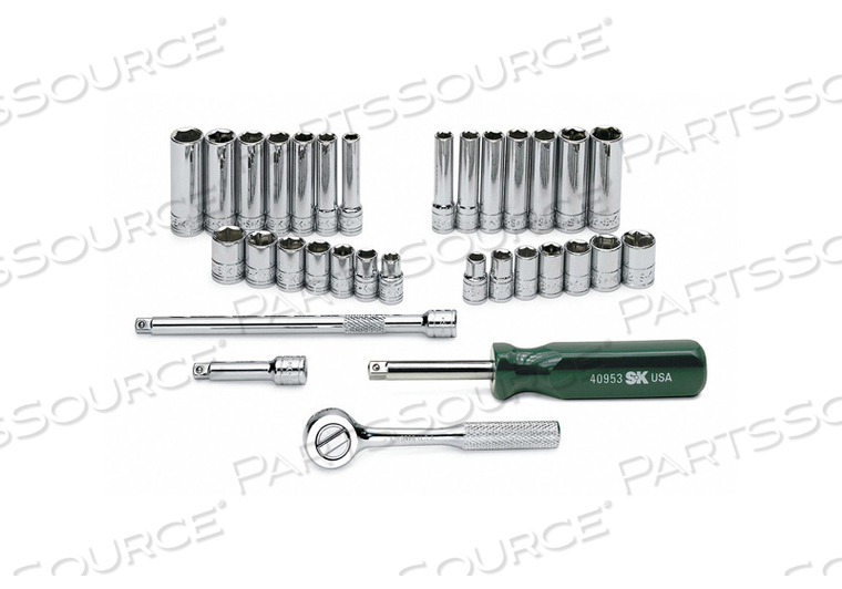 SOCKET WRENCH SET 1/4 IN DR 32 PC 