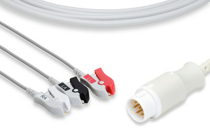 ONE-PIECE ECG CABLE; 3 LEADS CLIP by Philips Healthcare