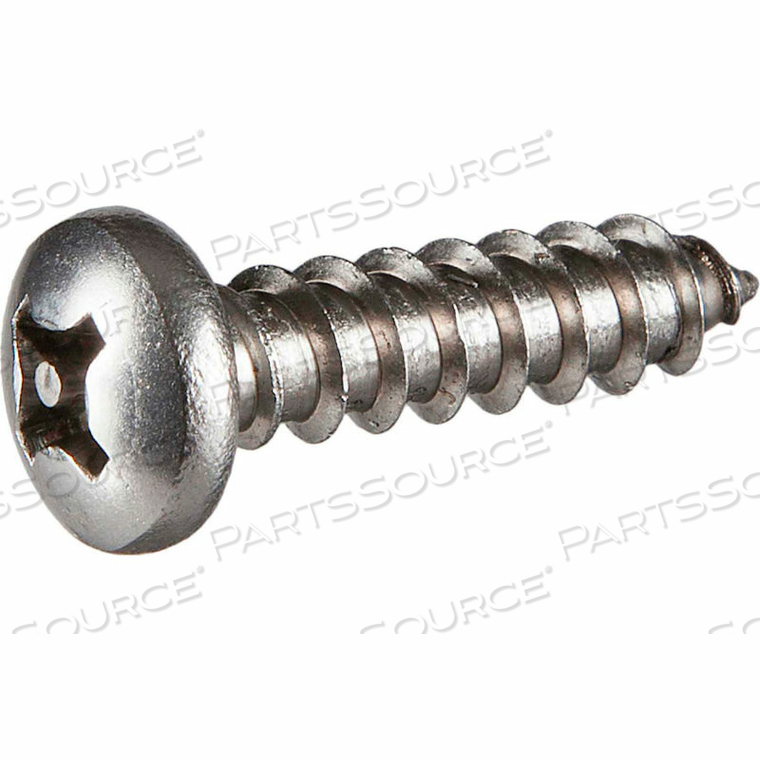 #6 X 3/4" SECURITY SHEET METAL SCREW - PAN PHILLIPS HEAD - 18-8 STAINLESS STEEL - 100 PK by Tamperproof Screw Company, Inc.
