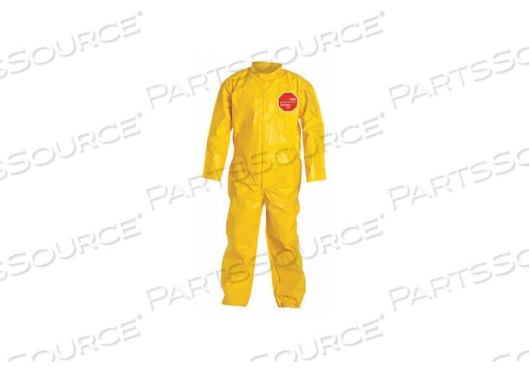 D2249 COLLARED COVERALL OPEN YELLOW 2XL PK12 by DuPont D2249 COLLARED COVERALL OPEN YELLOW 2XL PK12 by DuPont