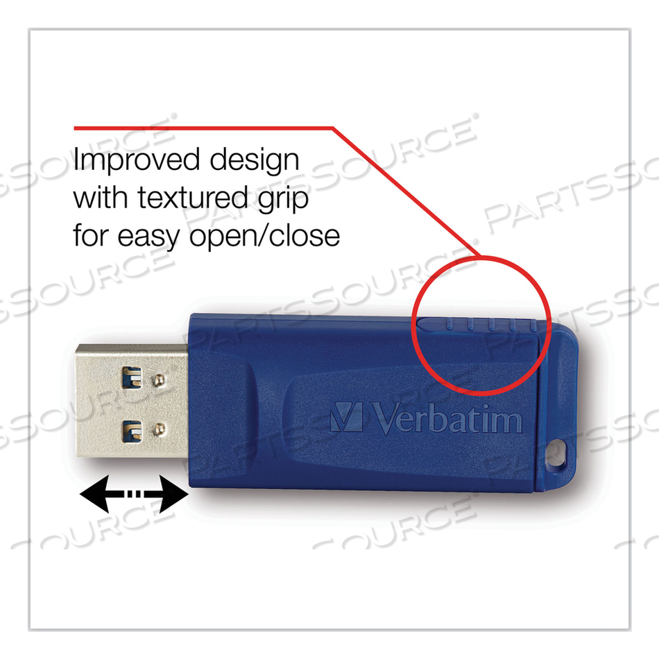 CLASSIC USB 2.0 FLASH DRIVE, 8 GB, BLUE by Verbatim