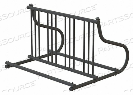 BIKE RACK 2-SIDED 8-BIKE 48 IN. BLACK by Graber Manufacturing BIKE RACK 2-SIDED 8-BIKE 48 IN. BLACK by Graber Manufacturing