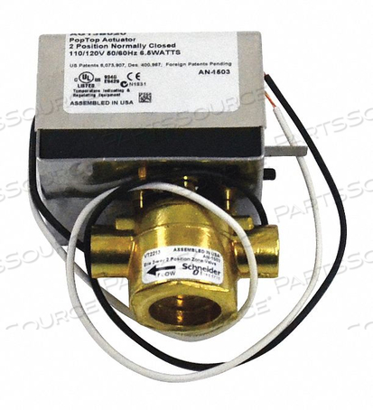 VALVE BODY 2 WAY 1/2 IN WITH ACTUATOR by Erie Supply