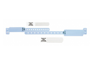 ID WRISTBAND SET VINYL BLUE PK300 by Identiplus