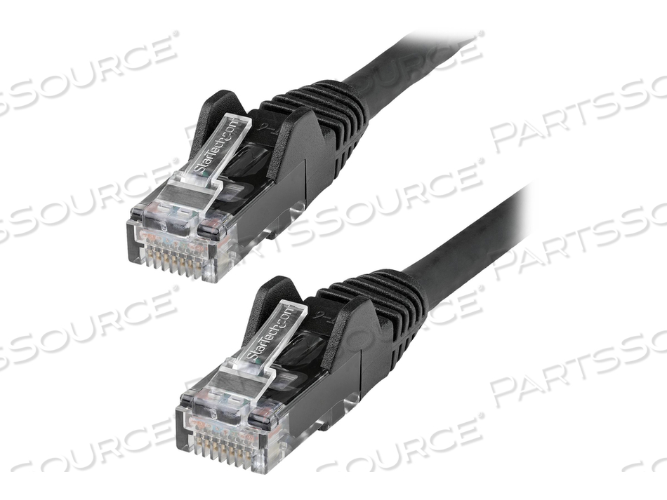 15FT (4.6M) LSZH CAT6 ETHERNET CABLE, 10 GIGABIT SNAGLESS RJ45 100W POE PATCH CORD CAT 6 10GBE UTP NETWORK CABLE W/STRAIN RELIEF, BLACK/FLUK by StarTech.com Ltd. 15FT (4.6M) LSZH CAT6 ETHERNET CABLE, 10 GIGABIT SNAGLESS RJ45 100W POE PATCH CORD CAT 6 10GBE UTP NETWORK CABLE W/STRAIN RELIEF, BLACK/FLUK by StarTech.com Ltd.
