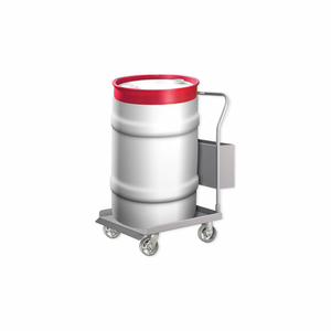 DT-25 DRUM DOLLY TRUCK WITH PHENOLIC CASTERS - GRAY by Pucel Enterprises