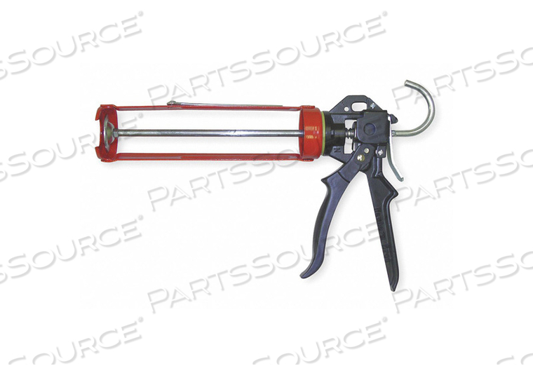 CAULK GUN STEEL 10.3 OZ RED/BLACK CUTTER by Newborn CAULK GUN STEEL 10.3 OZ RED/BLACK CUTTER by Newborn