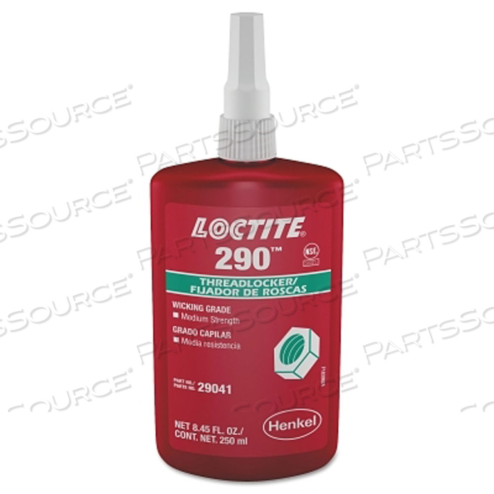 290 MEDIUM-STRENGTH WICKING GRADE THREADLOCKER, 250 ML, 1/2 IN DIA OR SMALLER, GREEN by Loctite Brand 290 MEDIUM-STRENGTH WICKING GRADE THREADLOCKER, 250 ML, 1/2 IN DIA OR SMALLER, GREEN by Loctite Brand
