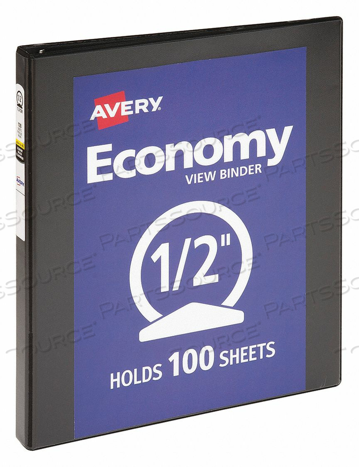 3-RING BINDER 1/2 BLACK by Avery 3-RING BINDER 1/2 BLACK by Avery