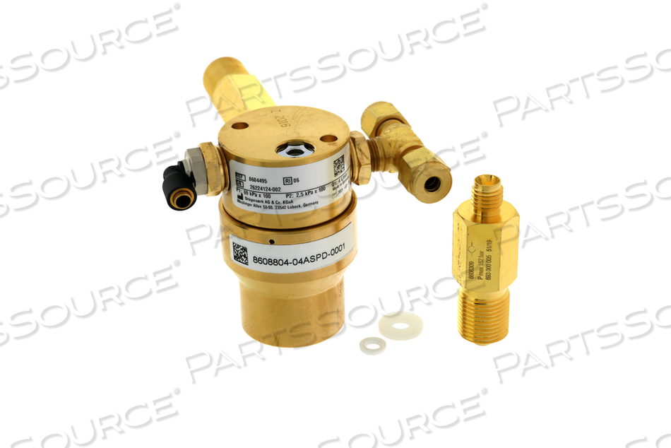 SHORT T PRESSURE REGULATOR KIT, O2 by Draeger Inc.