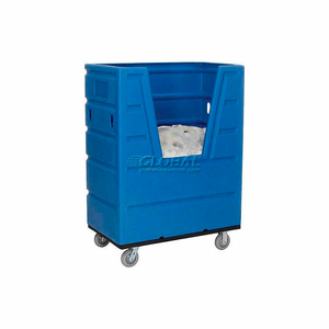 HOPPER FRONT PLASTIC BULK TRUCK, 43 CU. FT., BLUE by Quality Industries LLC