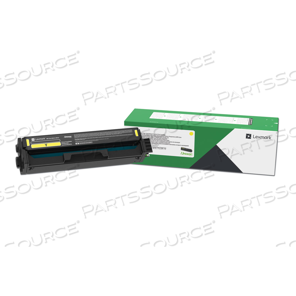 C3210Y0 RETURN PROGRAM TONER, 1,500 PAGE-YIELD, YELLOW by Lexmark C3210Y0 RETURN PROGRAM TONER, 1,500 PAGE-YIELD, YELLOW by Lexmark