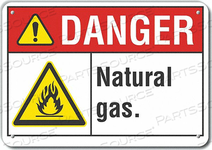 DANGER SIGN 14 W X 10 H 0.040 THICK by Lyle Signs Inc.