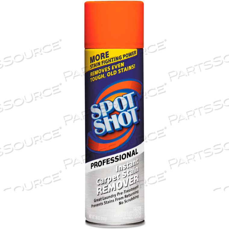 SPOT SHOT PROFESSIONAL CARPET STAIN REMOVER, 18 OZ. AEROSOL CAN, 12 CANS by WD-40 SPOT SHOT PROFESSIONAL CARPET STAIN REMOVER, 18 OZ. AEROSOL CAN, 12 CANS by WD-40