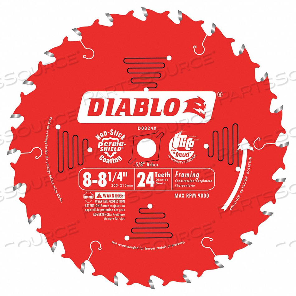 CIRCULAR SAW BLADE DIA. 8-1/4 IN. by Diablo CIRCULAR SAW BLADE DIA. 8-1/4 IN. by Diablo