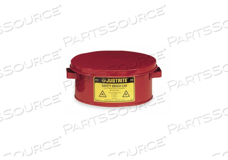 BENCH CAN, 1-GALLON, RED by Justrite