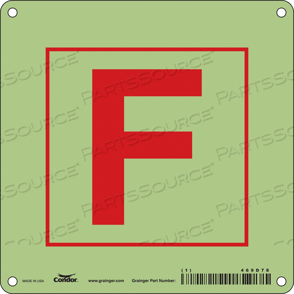 SAFETY SIGN 6 W 6 H 0.070 THICKNESS 