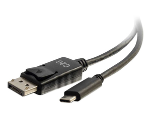 6FT USB-C TO DISPLAYPORT CABLE BLACK by Legrand AV (C2G) 6FT USB-C TO DISPLAYPORT CABLE BLACK by Legrand AV (C2G)