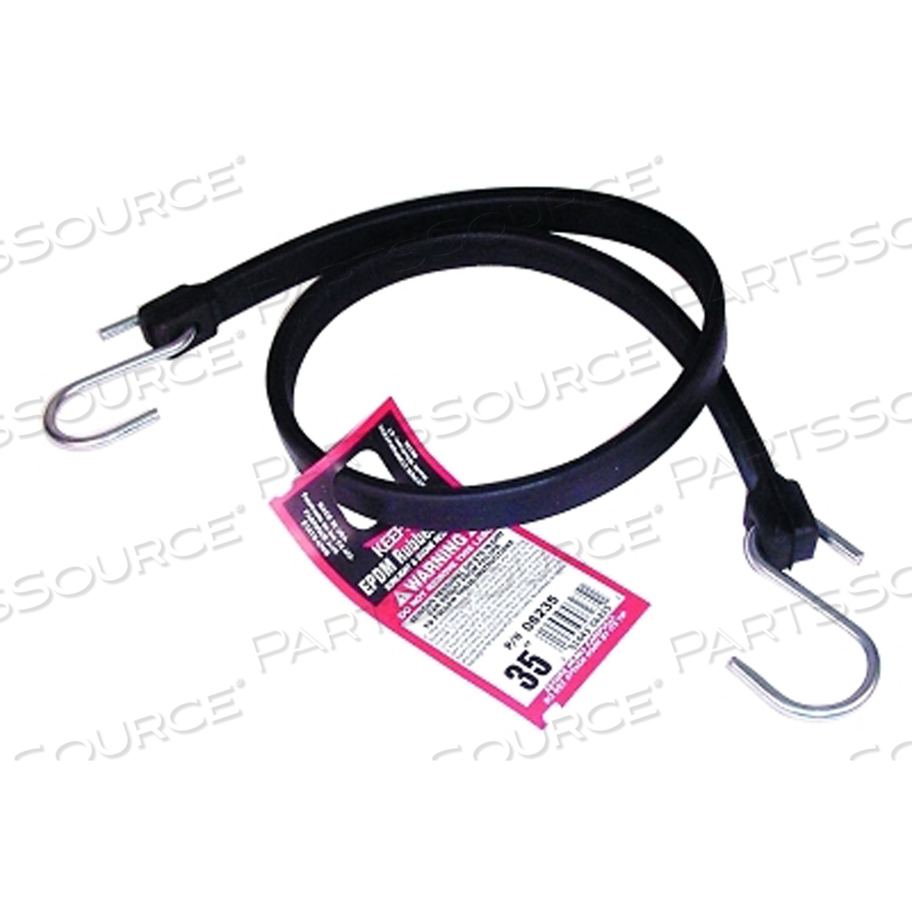 EPDM RUBBER STRAP, STEEL HOOKS, 35 IN L by Keeper EPDM RUBBER STRAP, STEEL HOOKS, 35 IN L by Keeper