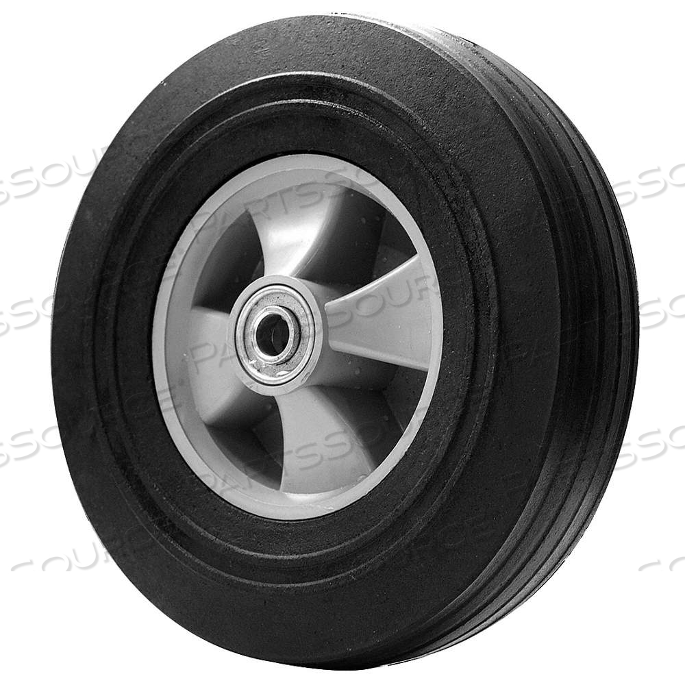 WHEEL, PLASTIC HUB, 10" X 2-1/2", 2 1/2 IN OVERALL LG, NUT AND PIN, MH21VK3902G by Approved Vendor