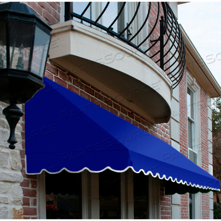 WINDOW/ENTRY AWNING 5' 4-1/2"W X 3'D X 4' 8"H BRIGHT BLUE 