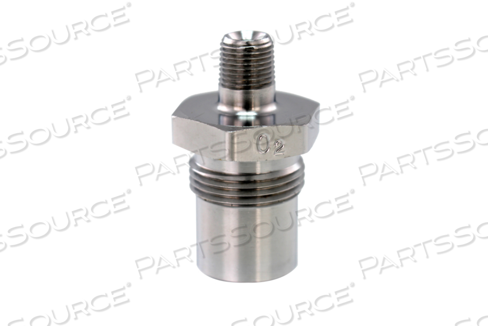 OXYGEN SOCKET, 1/8 IN MNPT, WHITE, MEETS NIST (EUROPEAN) by Bay Corporation