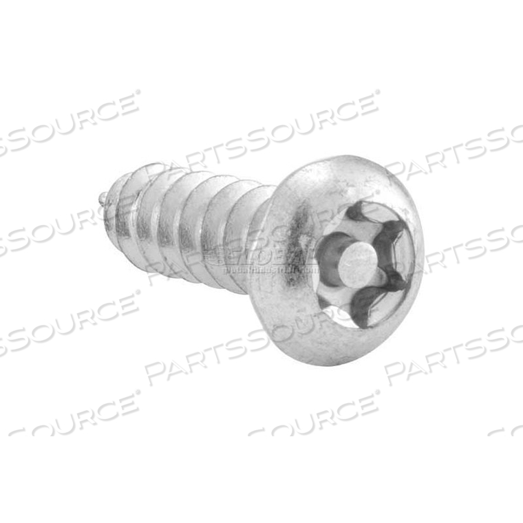 T-27 PAN HEAD SCREW W/PIN, #10 X 5/8", CHROME - 100/PACK 