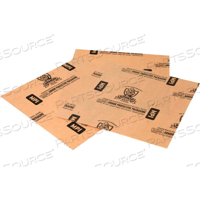 WRAP INDUSTRIAL VCI PAPER, 30MPI, 12" X 12", 30#, 1000 SHEETS by Armor Protective Packaging
