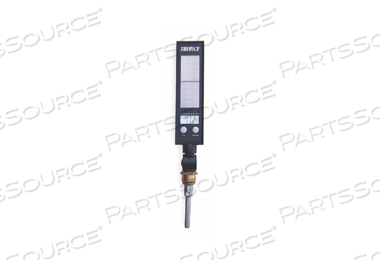 DIGITAL SOLAR POWERED THERMOMETER BLUE by H. O. Trerice Co.