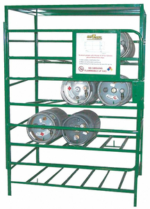 GAS CYLINDER RACK 48X36 CAPACITY 12 by Saftcart