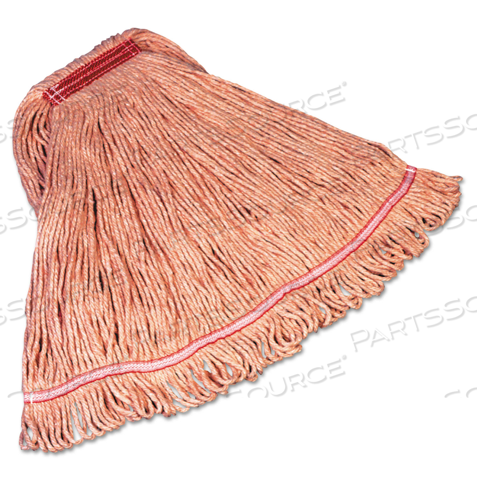 SUPER STITCH BLEND MOP, LARGE, RED, COTTON/SYNTHETIC BLEND by Rubbermaid Medical Division