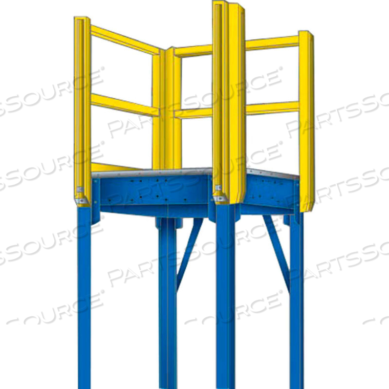 PLATFORM LANDING, 48" X 48", FLOOR HEIGHT 120" by Equipto