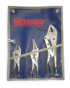 LOCKING PLIER SETS PLAIN GRIP 3 PCS by Westward