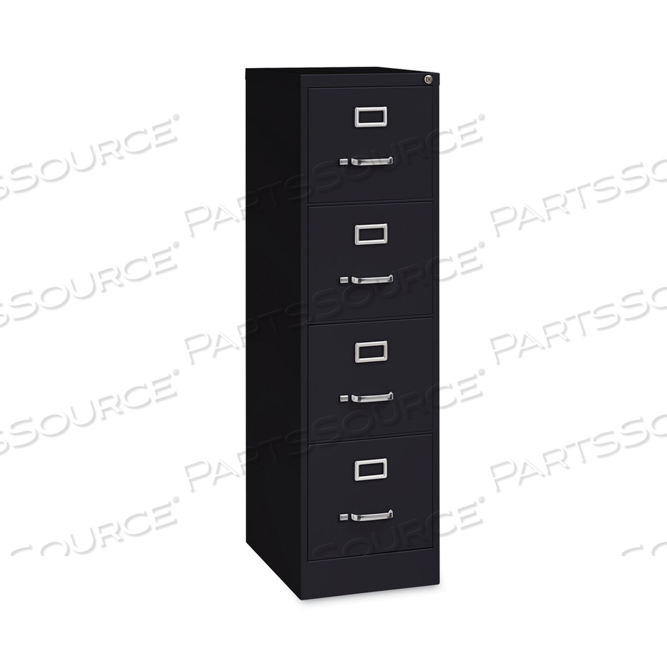 VERTICAL FILE CABINET BLACK 52 H by Hirsh