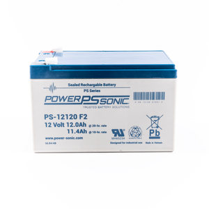 BATTERY, SEALED LEAD ACID, 12V, 12 AH, FASTON (F2) by Power-Sonic Corporation