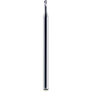 1/16" DIA., 0.093" LOC, 2-1/2" OAL, 0.186" LBS, 3 FLUTE CARBIDE BALL SINGLE END MILL, ALTIN by Melin Tool Company