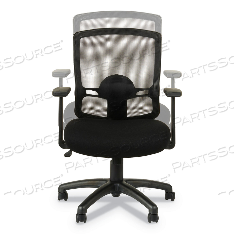 ALERA ETROS SERIES MESH MID-BACK CHAIR, SUPPORTS UP TO 275 LB, 18.03" TO 21.96" SEAT HEIGHT, BLACK by Alera