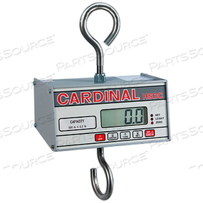 HANGING DIGITAL SCALE, ELECTRONIC, 40 KG, 6 C SIZE ALKALINE BATTERIES, LCD DISPLAY by Detecto Scale / Cardinal Scale HANGING DIGITAL SCALE, ELECTRONIC, 40 KG, 6 C SIZE ALKALINE BATTERIES, LCD DISPLAY by Detecto Scale / Cardinal Scale
