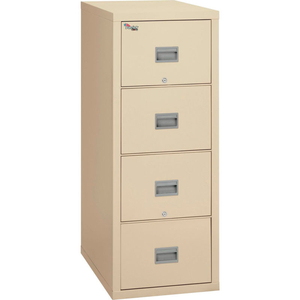 FIREPROOF 4 DRAWER VERTICAL FILE CABINET LEGAL 20-13/16"WX31-9/16"DX52-3/4"H PARCHMENT by Fire King FIREPROOF 4 DRAWER VERTICAL FILE CABINET LEGAL 20-13/16"WX31-9/16"DX52-3/4"H PARCHMENT by Fire King