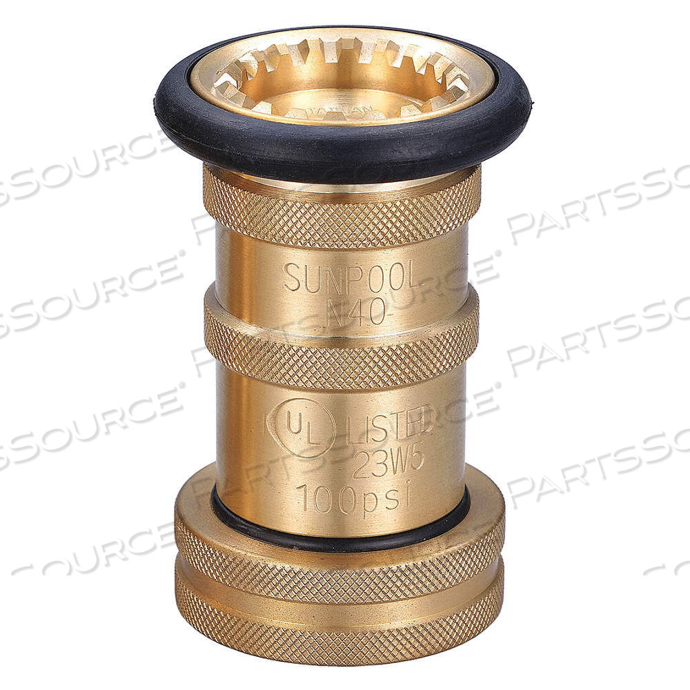 FIRE HOSE NOZZLE, ADJ GALLONAGE, FOG, 6AKC1 by Approved Vendor