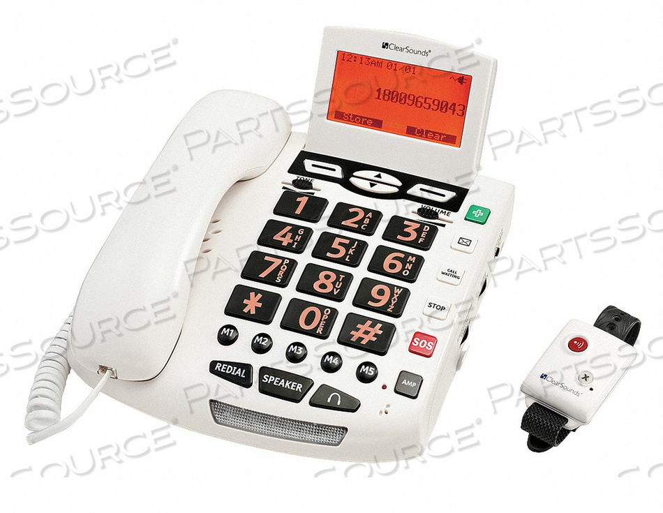 TELEPHONE CORDED WHITE by ClearSounds TELEPHONE CORDED WHITE by ClearSounds