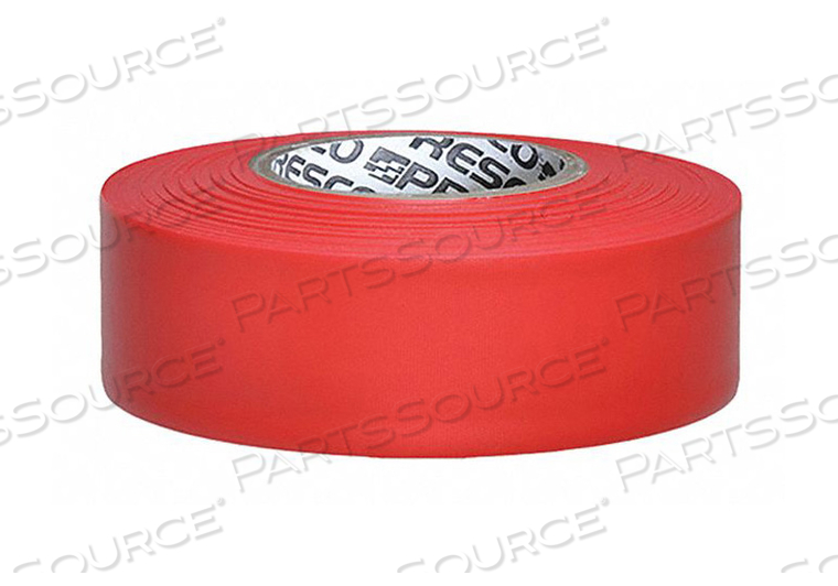TAFFETA FLAGGING TAPE RED 300FT X 1-3/16 by Presco