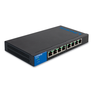 LINKSYS BUSINESS LGS108 - SWITCH - UNMANAGED - 8 X 10/100/1000 - DESKTOP - AC 100/230 V by Linksys